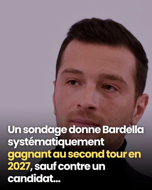Présidentielle : un sondage donne Jordan Bardella systématiquement gagnant au second tour, sauf contre un candidat