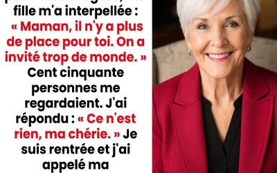 Ma fille m’a exclue du baptême de mon petit-fils : « Il n’y a pas de place pour toi, maman. » Je suis rentrée chez moi et j’ai pris cette décision