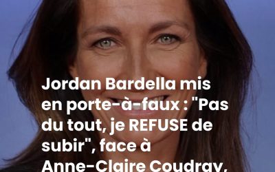 Jordan Bardella mis en porte-à-faux : "Pas du tout, je REFUSE de subir", face à Anne-Claire Coudray, il ne lâche pas le morceau