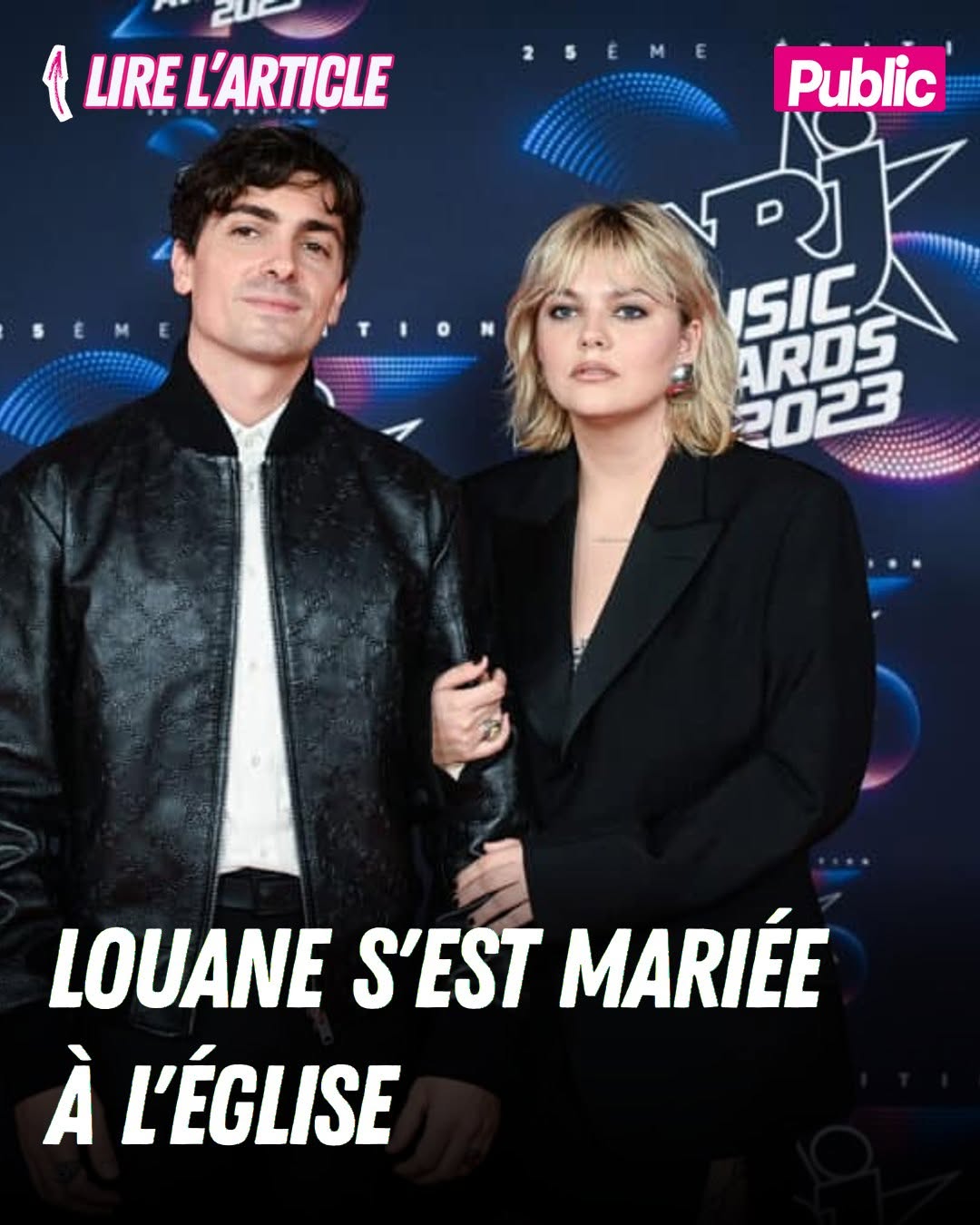 Louane s'est mariée à l'Église
