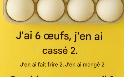 Défi du jour : Seules quelques personnes devinent combien d'œufs il reste.
