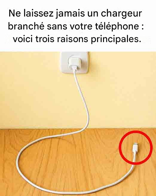 Ne laissez jamais un chargeur branché sans votre téléphone – voici trois raisons majeures