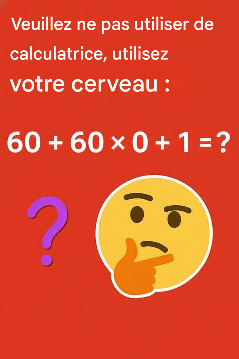 Avez-vous les capacités requises pour résoudre ce problème de mathématiques – pour les enfants de 11 ans ?