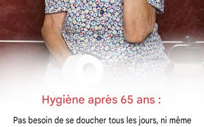 Pourquoi les douches quotidiennes après 65 ans peuvent être plus néfastes que bénéfiques