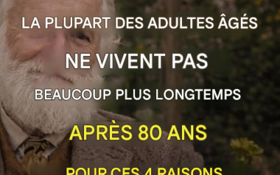 La plupart des personnes âgées ne vivent guère au-delà de 80 ans : voici 4 raisons.