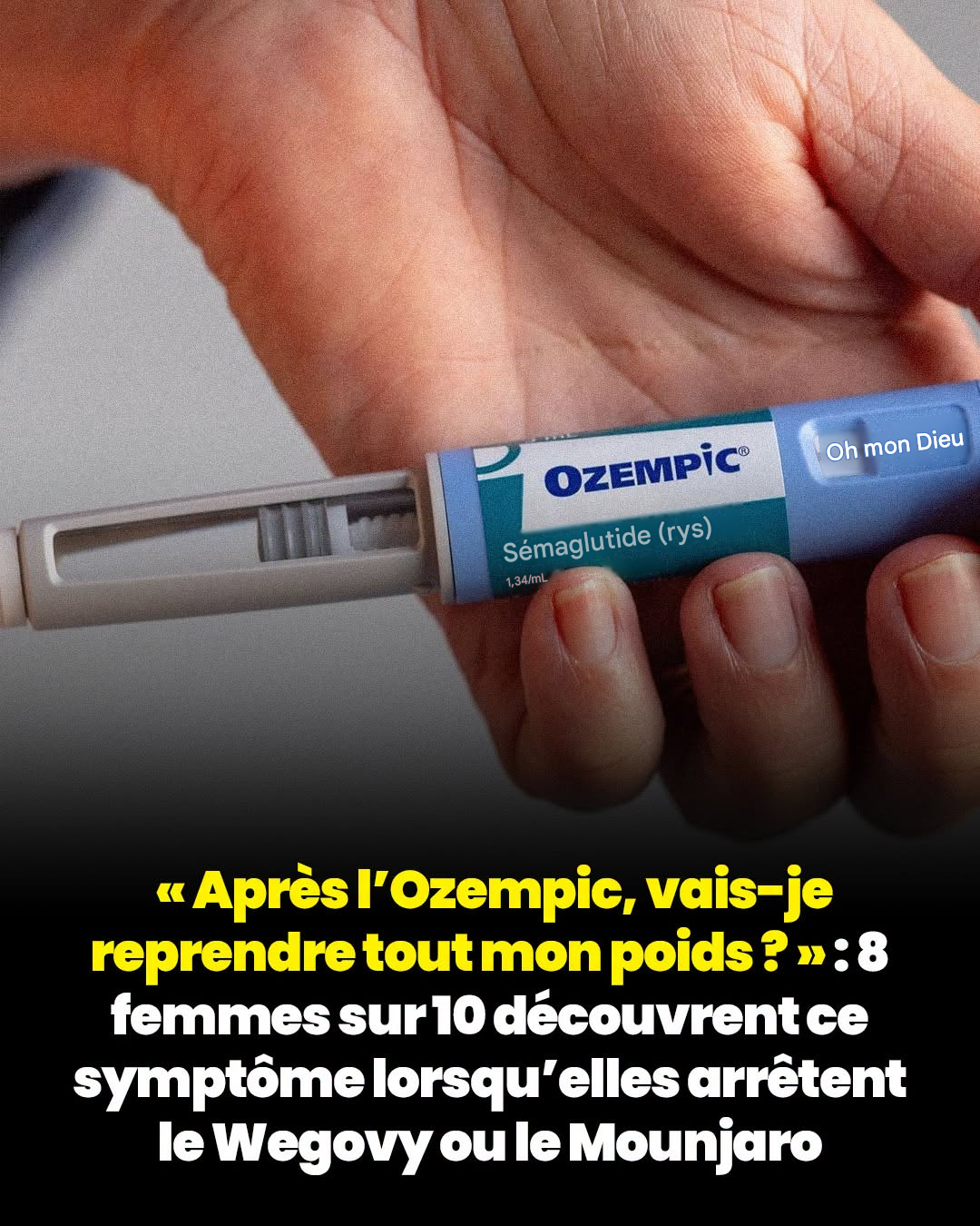 « Après l’Ozempic, vais-je reprendre tout mon poids ? » : 8 femmes sur 10 découvrent ce symptôme lorsqu’elles arrêtent le Wegovy ou le Mounjaro