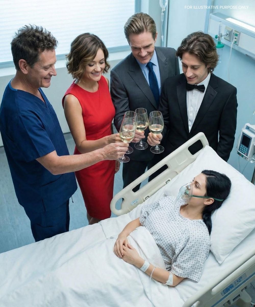 Une femme enceinte meurt en couches. Les beaux-parents et la maîtresse célèbrent la nouvelle jusqu'à ce que le médecin annonce la nouvelle avec douceur.