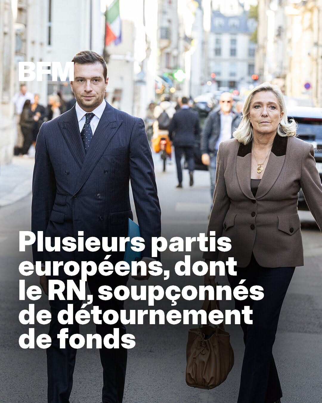 Plusieurs partis européens, dont le Rassemblement national, soupçonnés de détournement de fonds, des perquisitions en cours