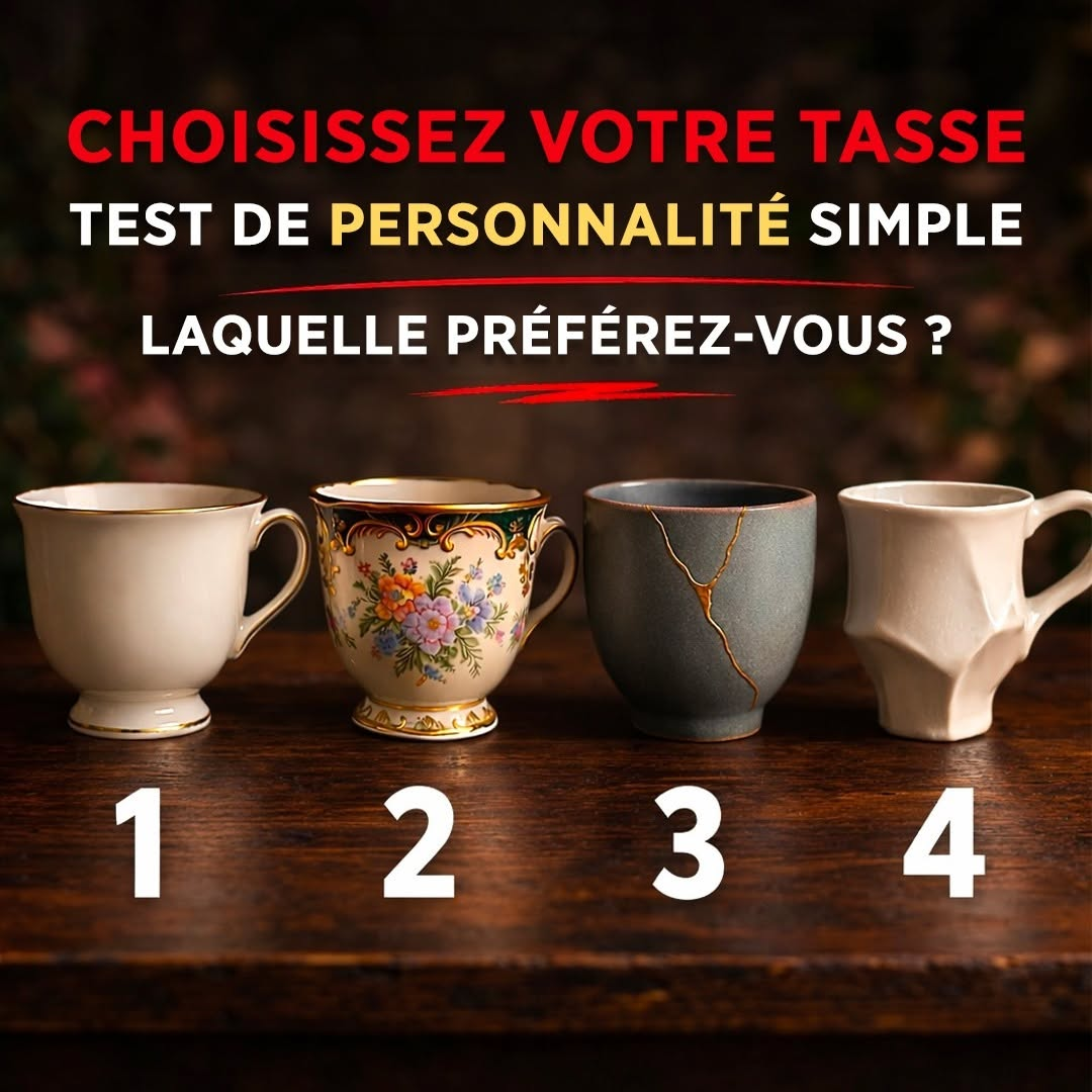 J'ai choisi une tasse et j'ai découvert quel trait de caractère définit votre personnalité