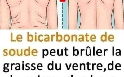 3 recettes au bicarbonate de soude pour brûler les graisses abdominales