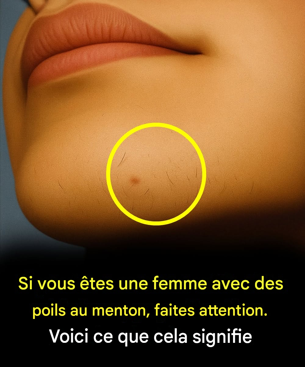 Si vous êtes une femme avec des poils au menton, faites attention.